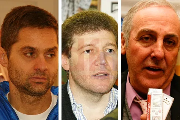 Sciurano, Melella y Willer, cada uno con su postura.