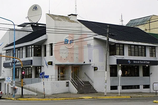 El Banco Tierra del Fuego, uno de los afectados por la medida de fuerza.