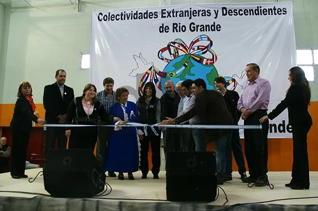 El stand de Bolivia, uno de los que integran la muestra de las colectividades.