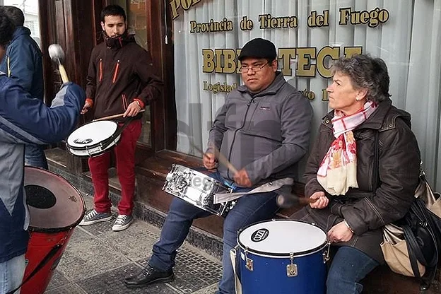 Patricia Blanco, siempre al frente de las protestas por el IPAUSS.