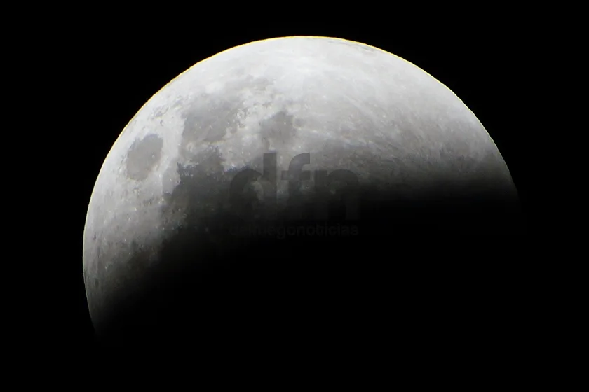 Imagen tomada a las 22:39 en el barrio CAP (Río Grande, Tierra del Fuego).