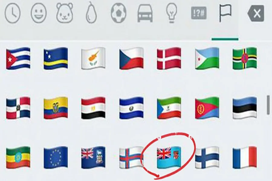 Whatsapp incluyó la bandera inglesa de Malvinas en sus íconos