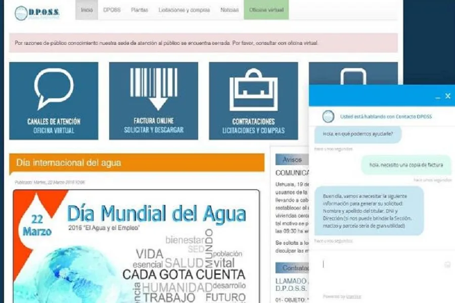 DPOSS: Ya funciona el servicio de "Oficina Virtual" del organismo