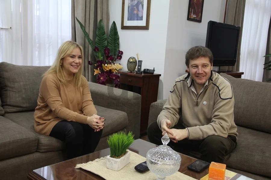 El intendente Gustavo Melella recibió a la senadora Boyadjián