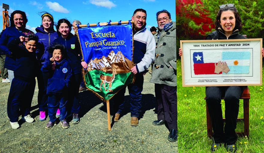 Escuelas rurales de Tierra del Fuego obsequiaron al Papa Francisco un símbolo de paz