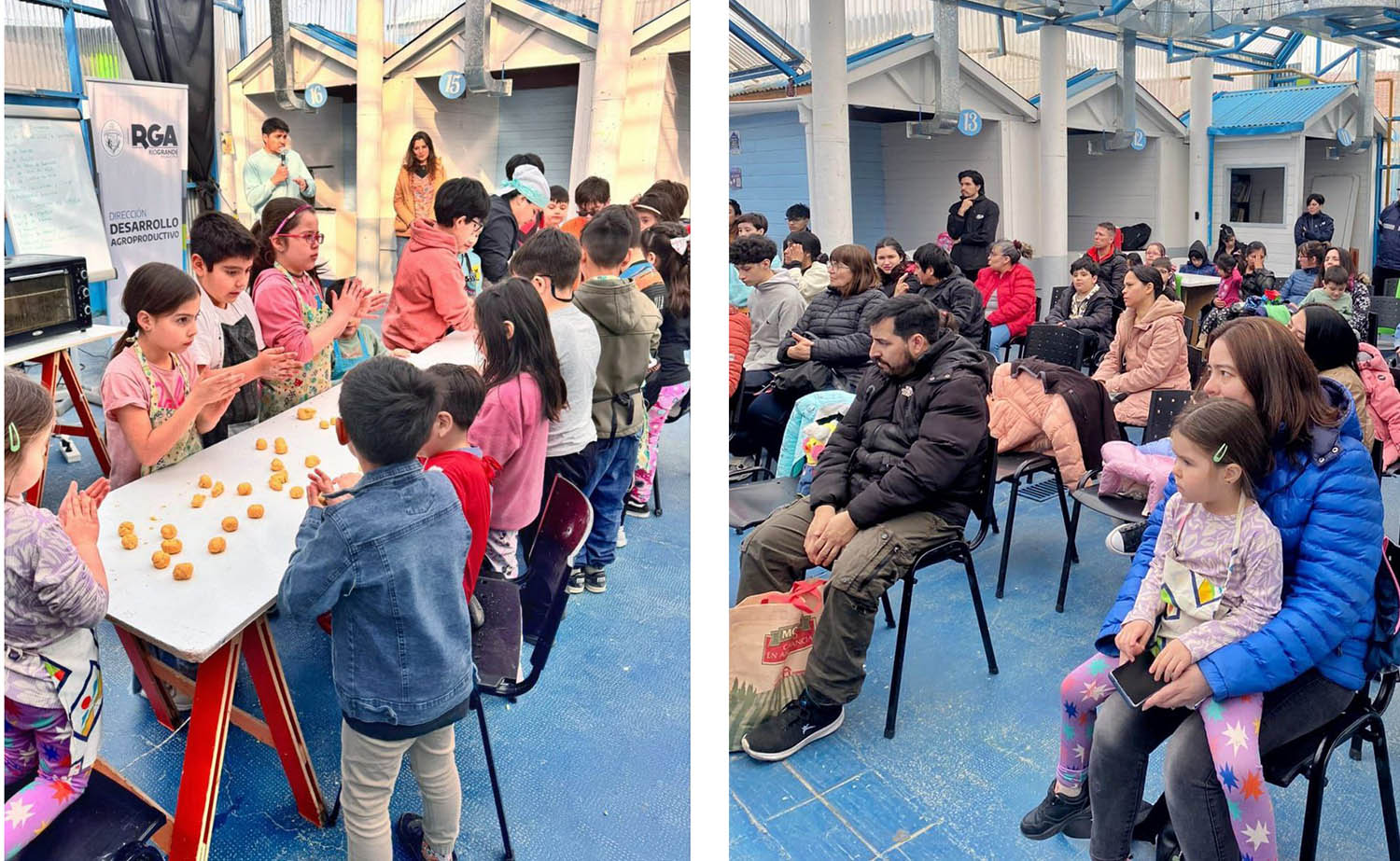 Familias participaron de una clase de Repostería Infantil