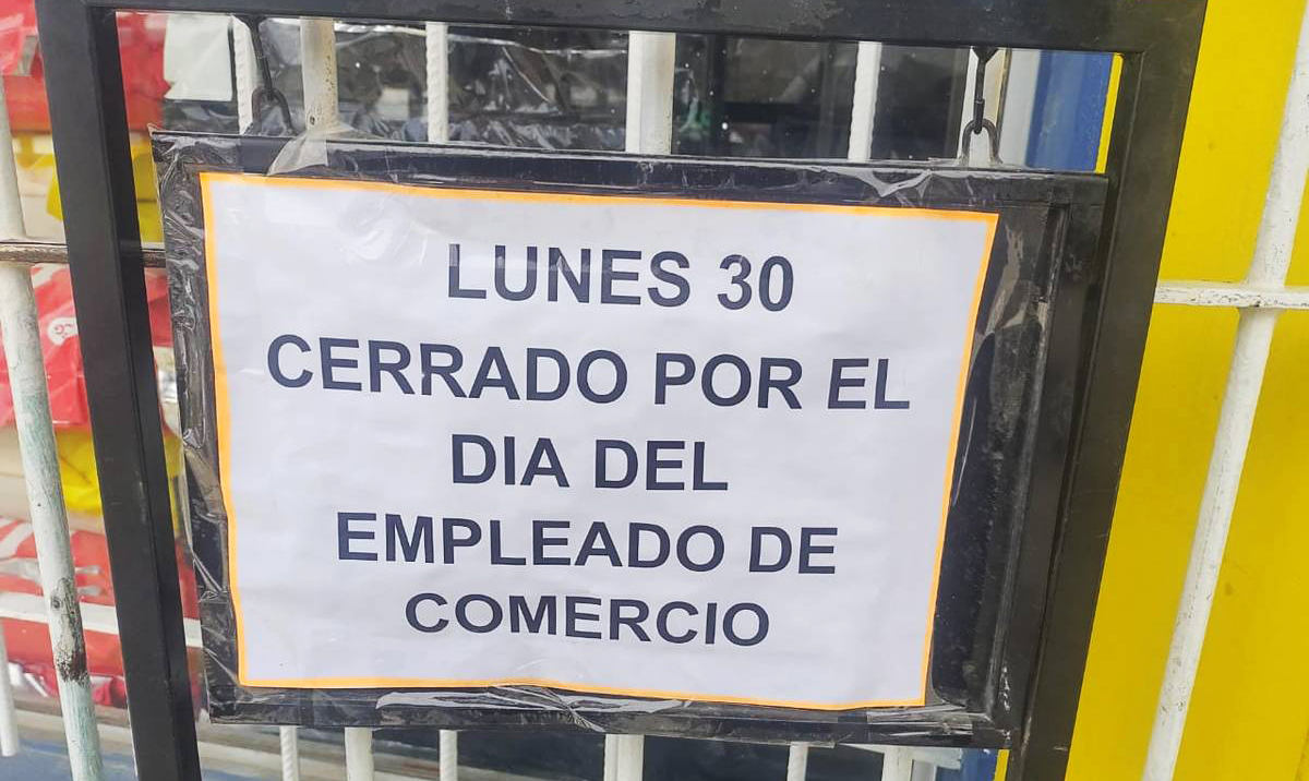 Este lunes se festeja el Día del Empleado de Comercio