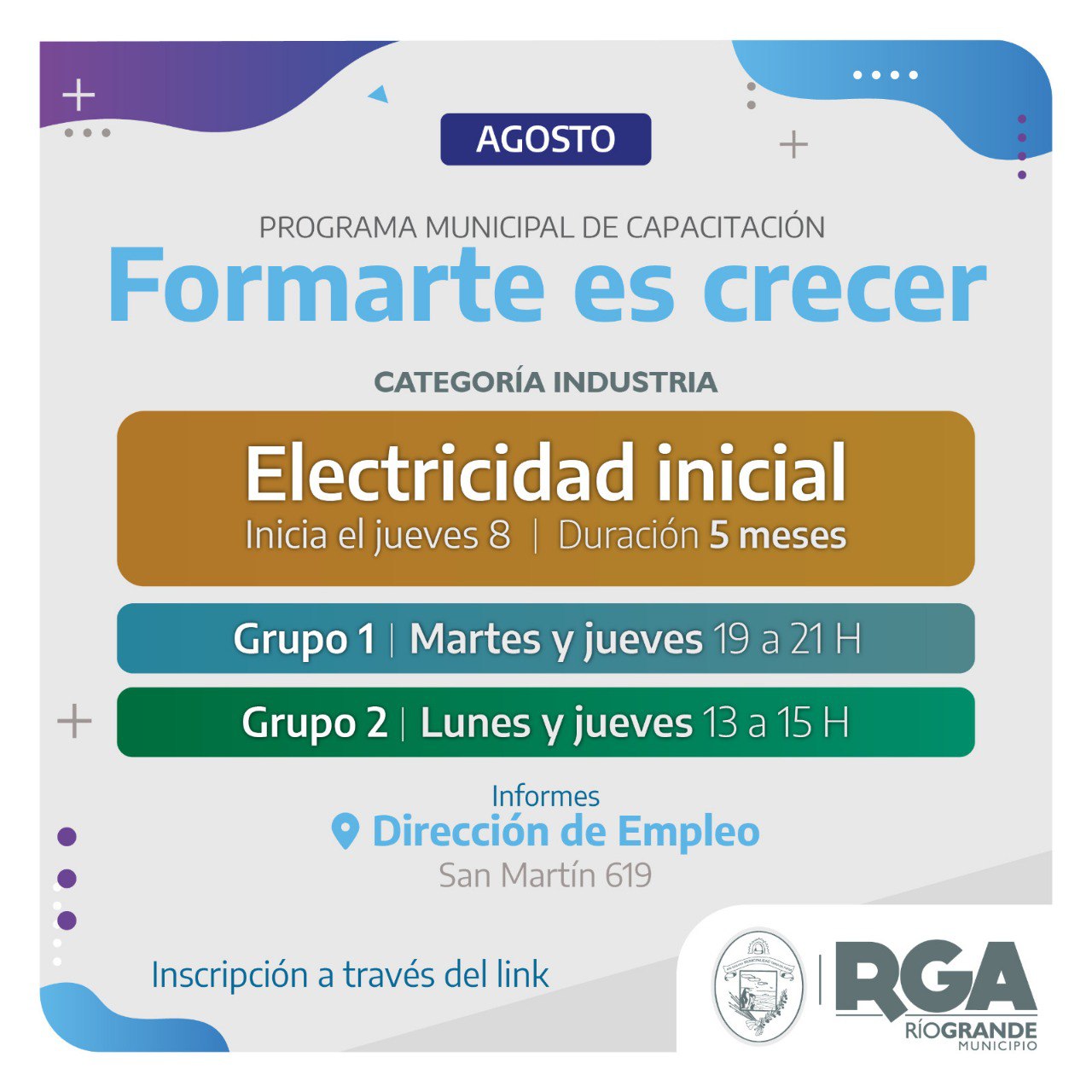 Se suma un nuevo curso al programa Formarte es Crecer