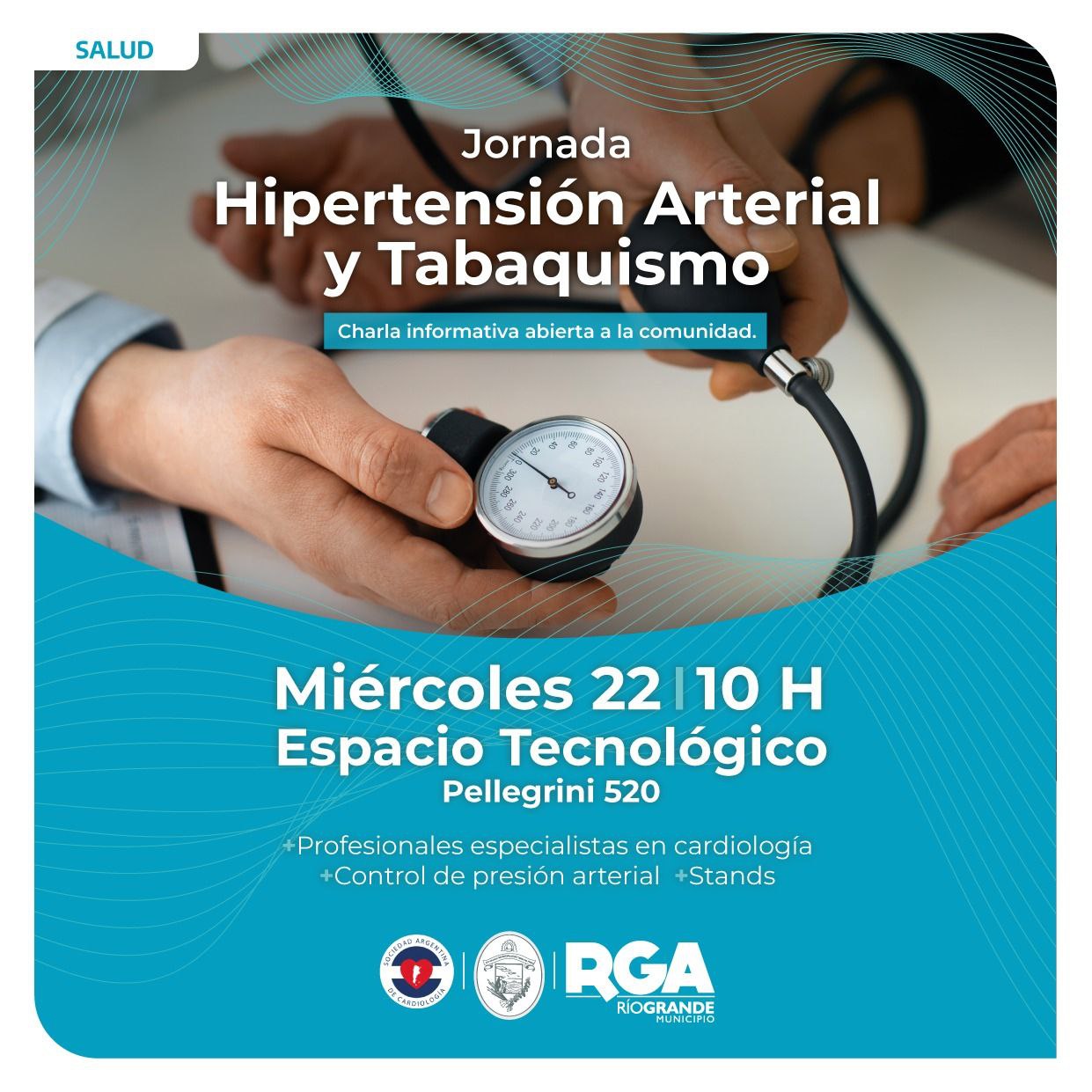 Se viene una jornada sobre hipertensión arterial y tabaquismo