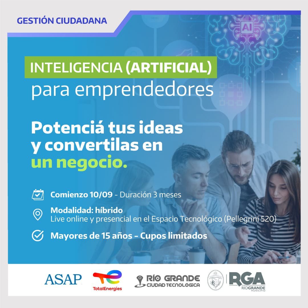 Río Grande lanza el programa “Inteligencia artificial para emprendedores”