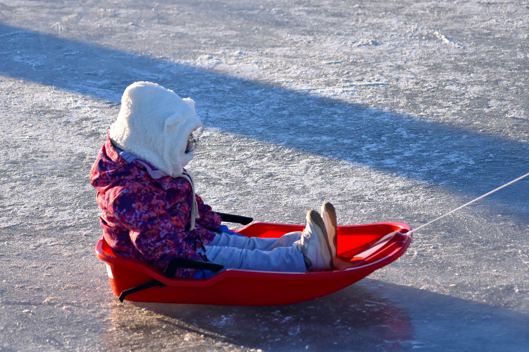 Habilitaron la Laguna de los Patos para actividades recreativas invernales. (Foto: Info3 Noticias).