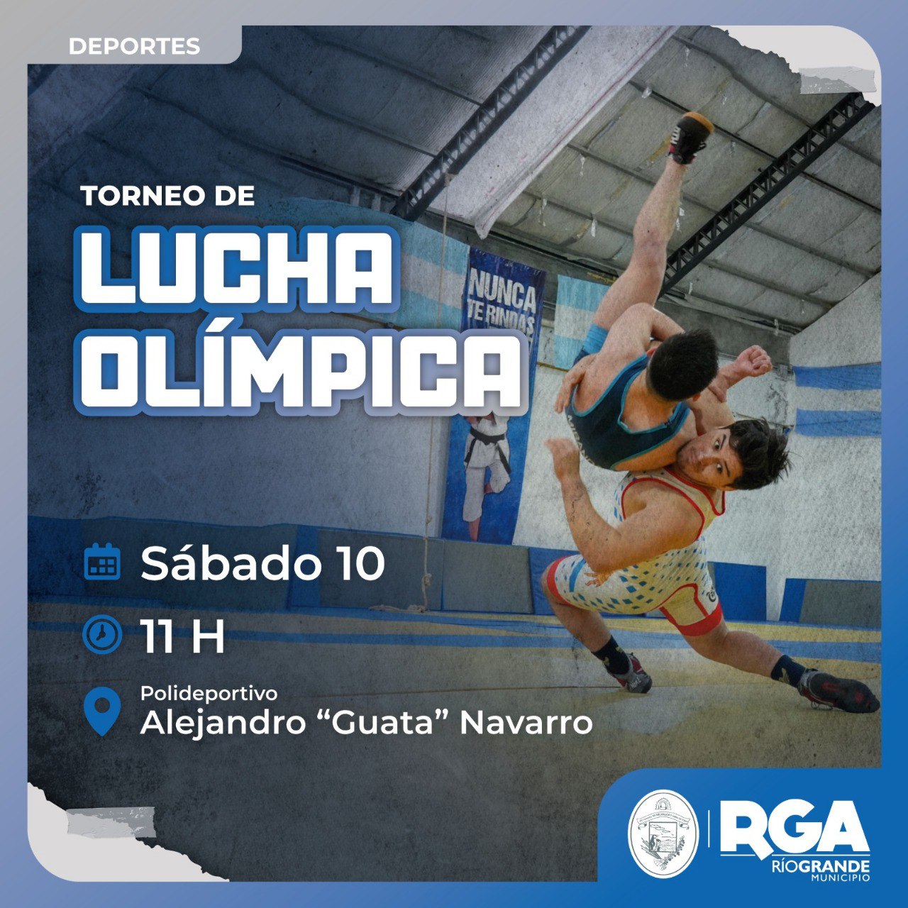 Se viene el primer torneo de lucha olímpica "Ciudad de Río Grande"