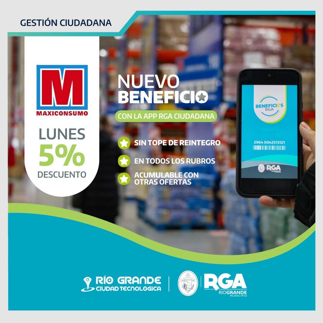 Maxiconsumo se suma al programa de beneficios y descuento