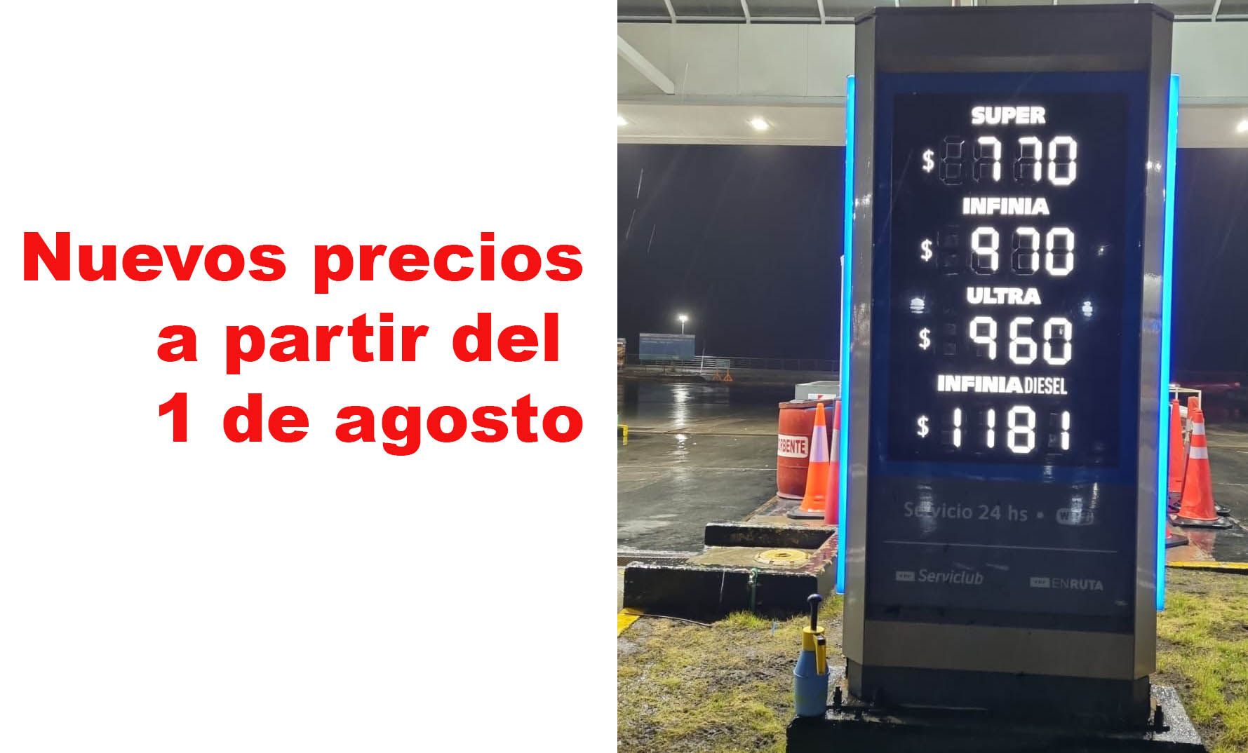 Nuevos precios para la nafta y el gasoil en Tierra del Fuego