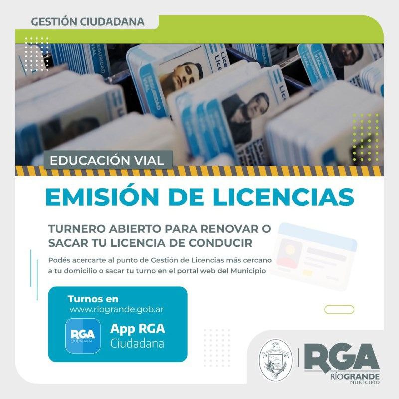 Se encuentra abierto el turnero para gestionar la licencia de conducir