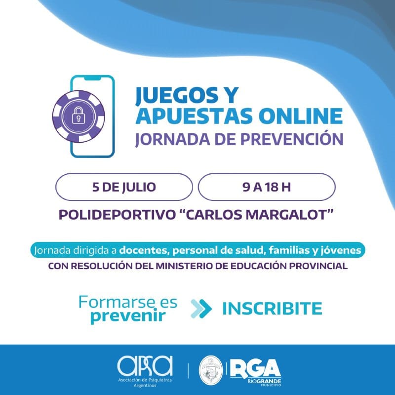 Se viene la Jornada Municipal de Prevención sobre Juegos y Apuestas Online