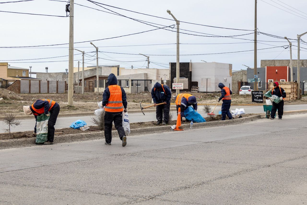 Se despliegan trabajos de embellecimiento en distintos puntos de la ciudad