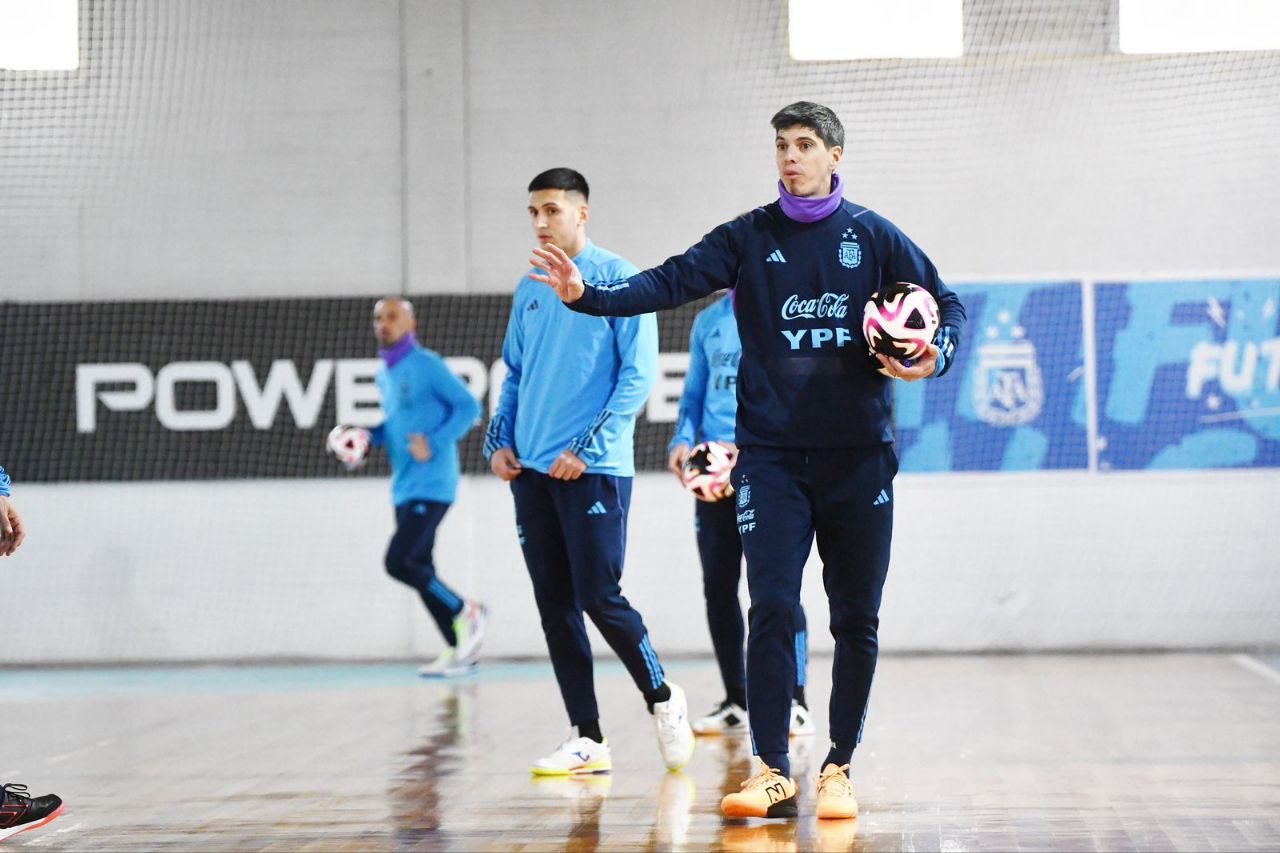 Director Técnico de la Selección Argentina de Futsal, Matías Lucuix.