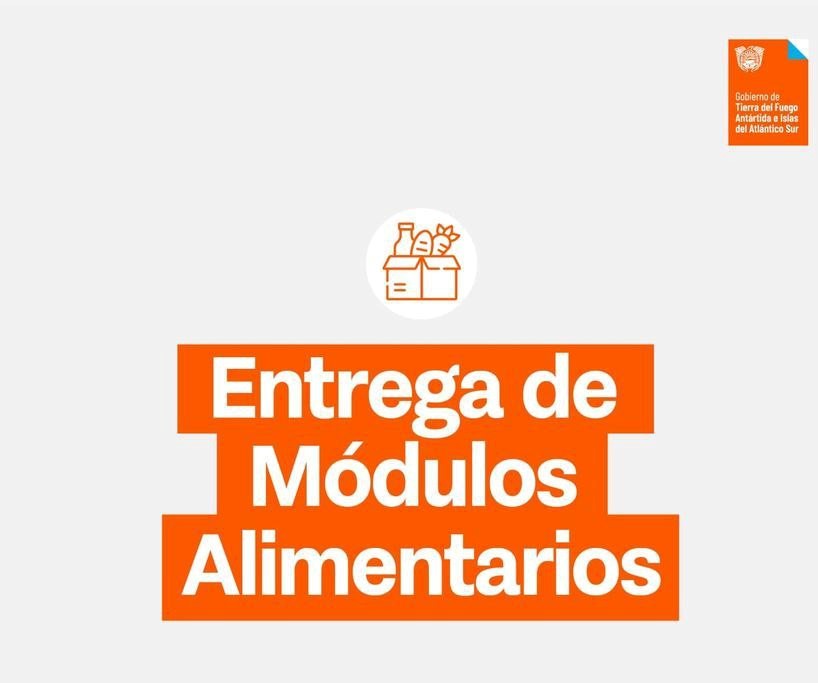 Entrega de módulos alimentarios del mes de julio