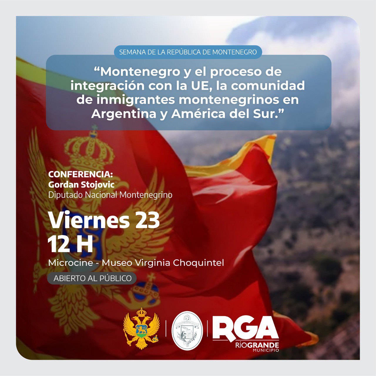 Río Grande celebra la semana de la República de Montenegro