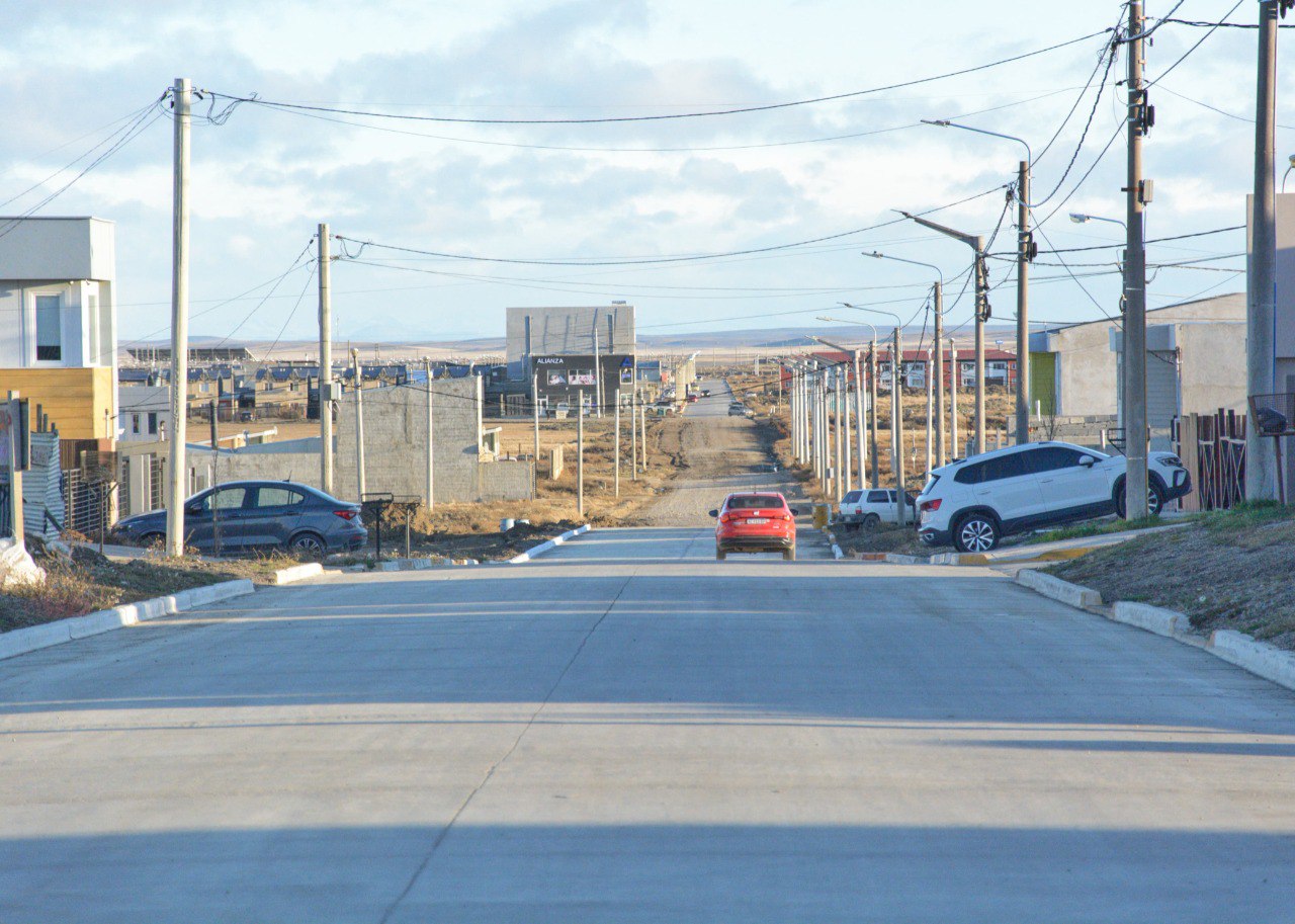 Calle Vuelta de obligado de la ciudad de Río Grande, Tierra del Fuego.