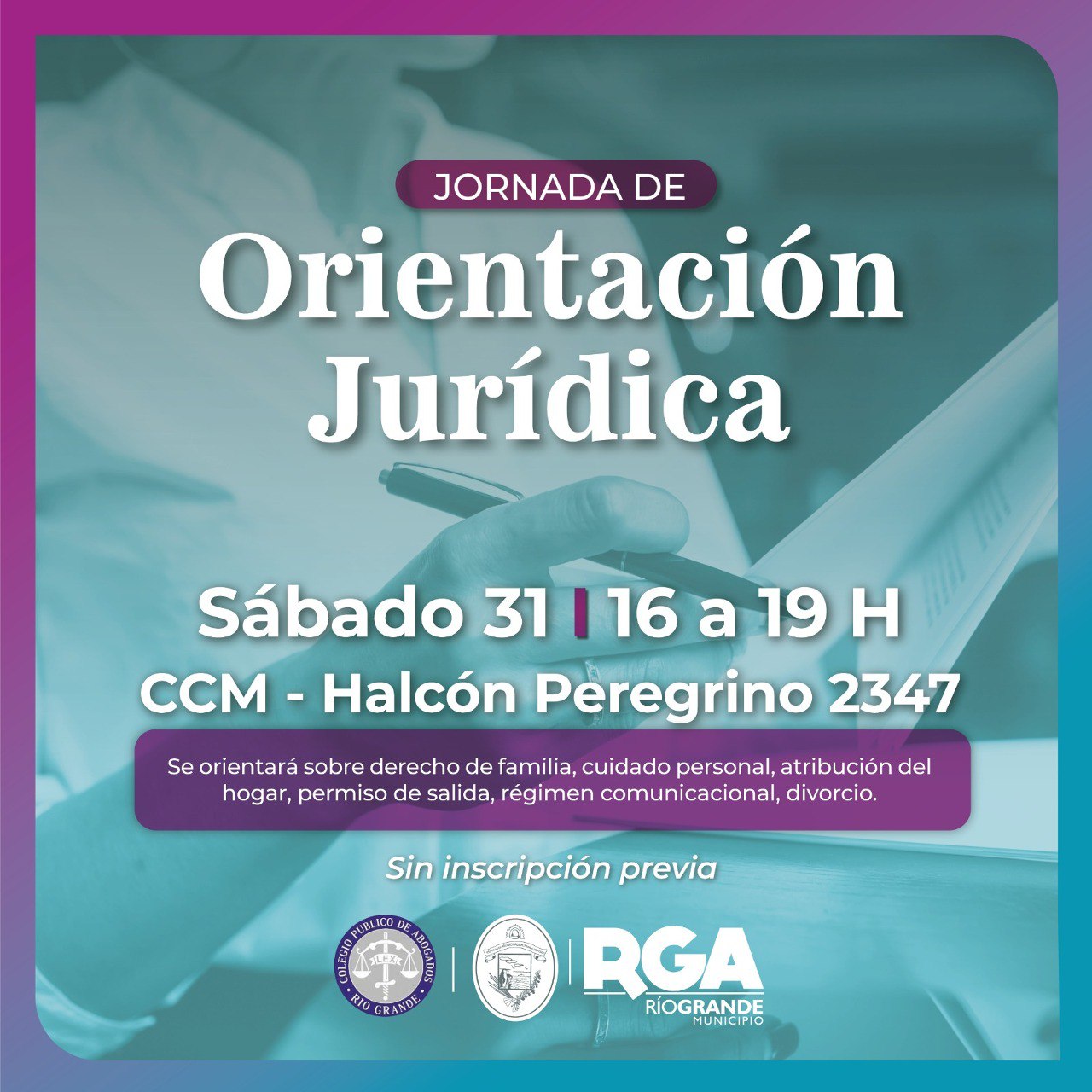 Última jornada de Orientación Jurídica