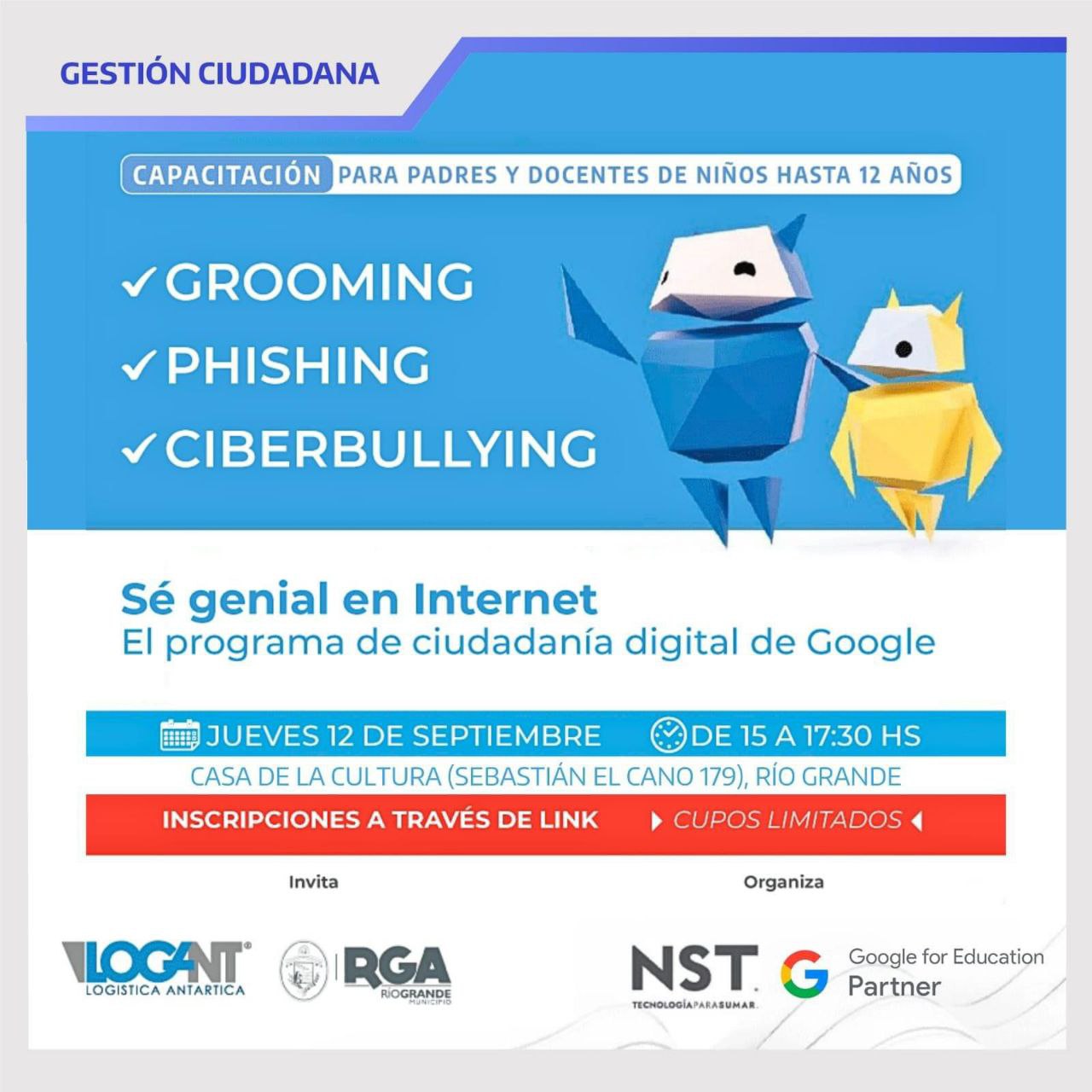  “Sé genial en internet” desembarca en Río Grande