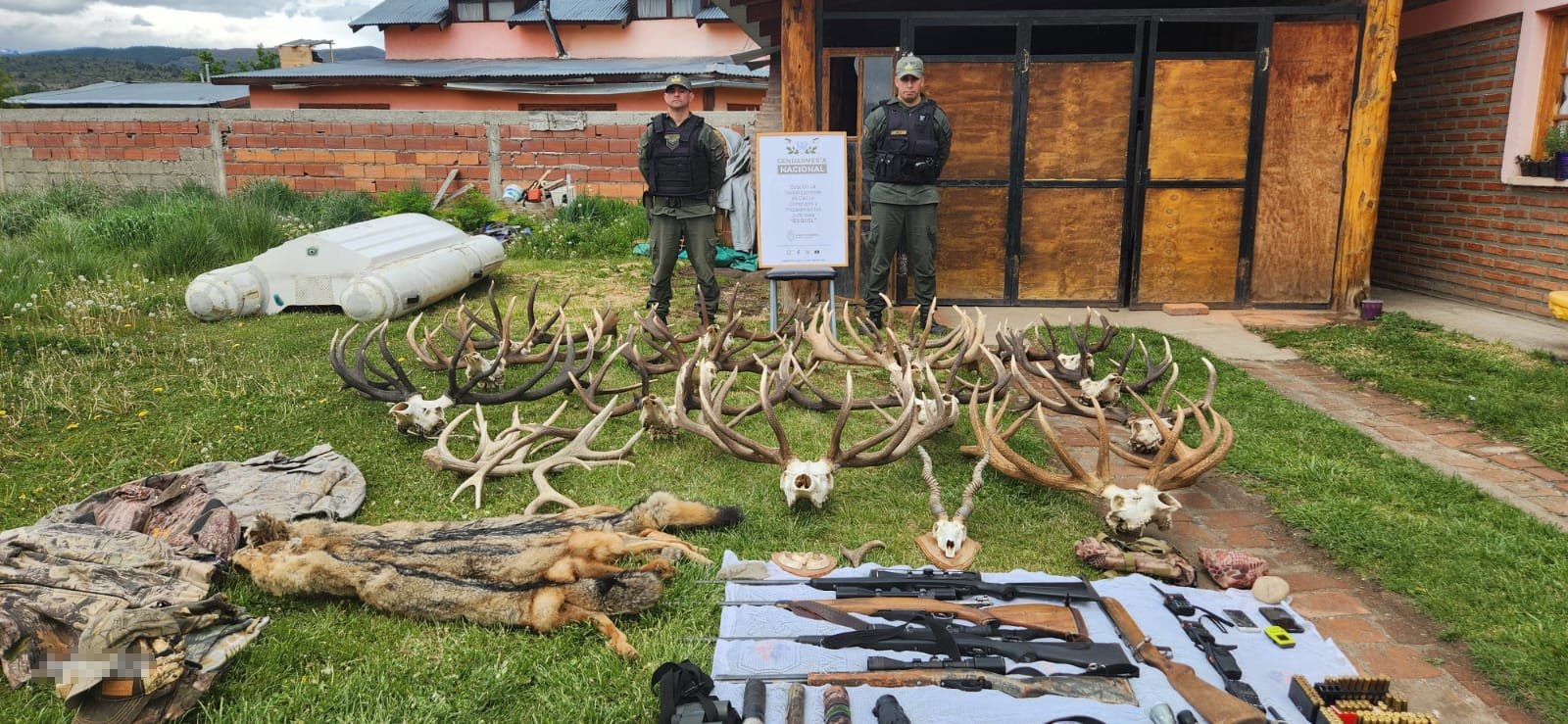 Allanamientos y armas incautadas en Cholila