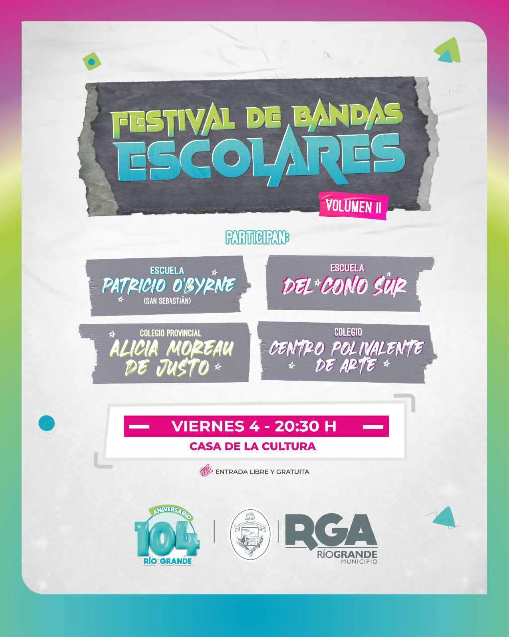 Llega el  volumen II del «Festival de Bandas Escolares»