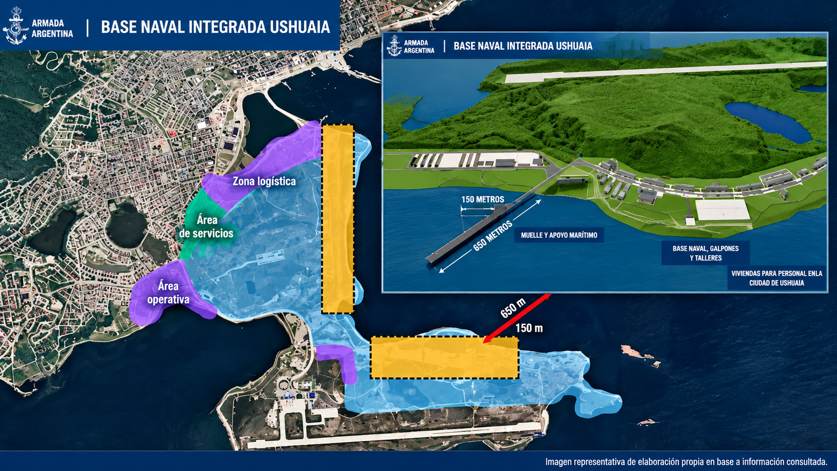 La Base Naval Integrada comenzará a construirse en enero