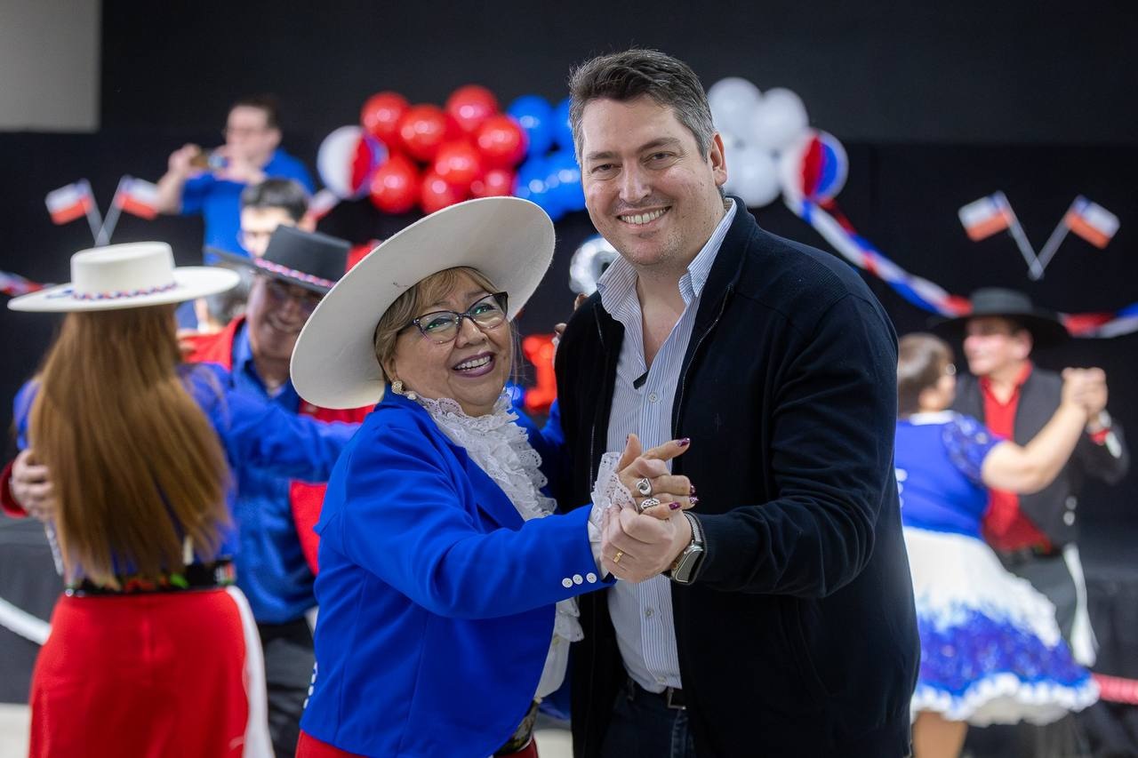 Martín Perez festejó el aniversario de Chile junto a la comunidad chilena