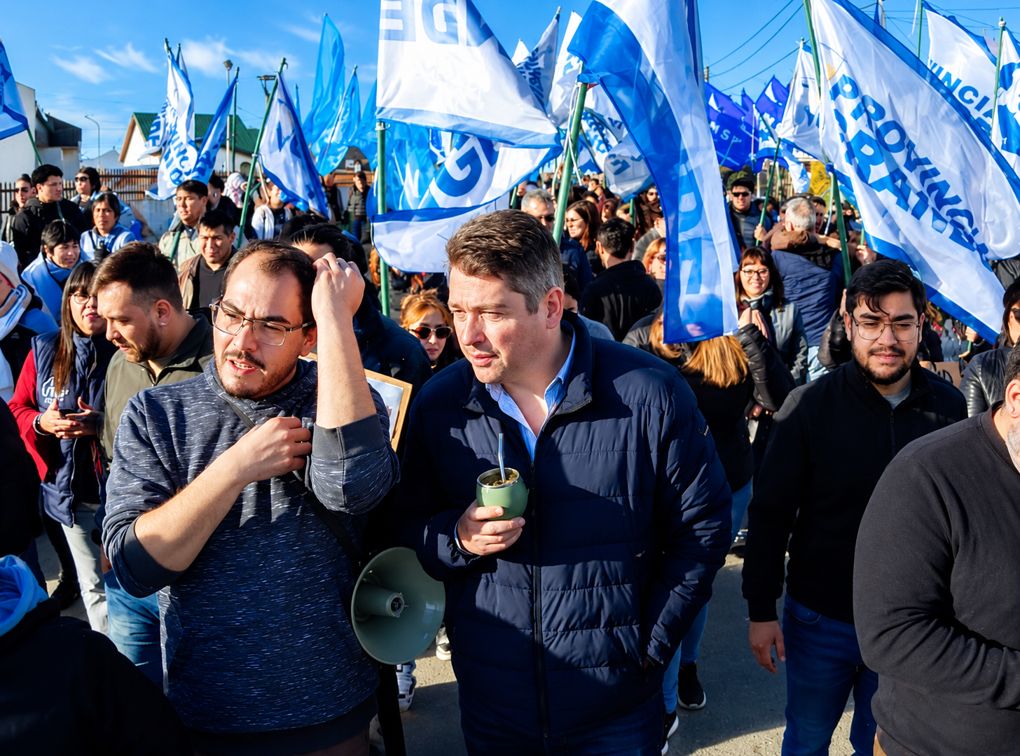 Perez participó de la marcha y reclamó fondos para sostener las universidades