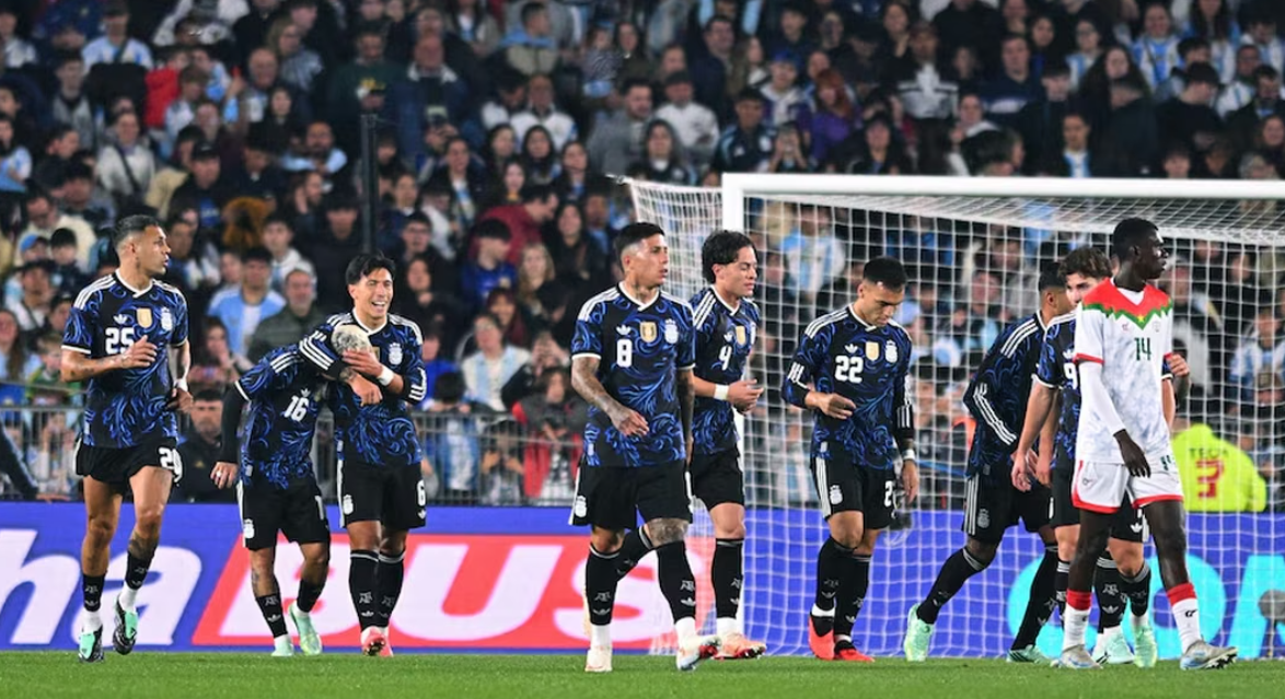 Argentina goleó 7-0 a Burkina Faso