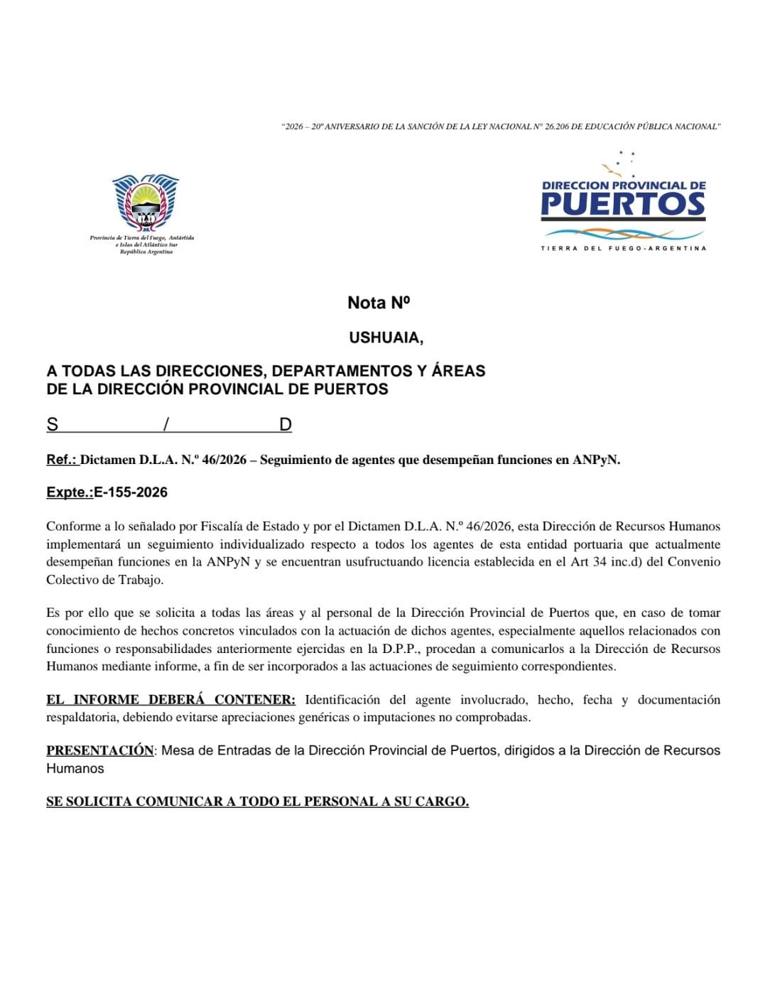 puerto interna